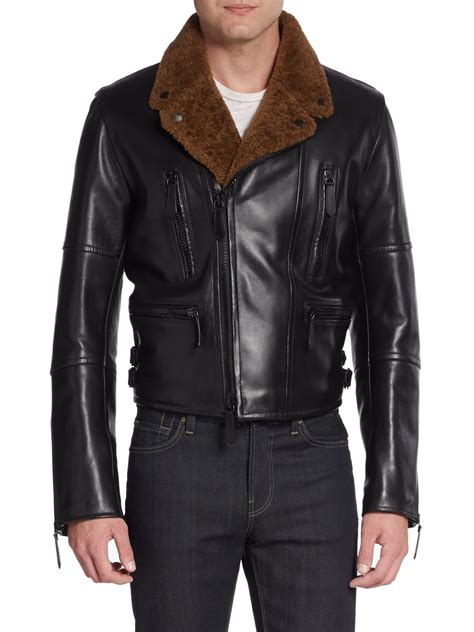 burberry prorsum moto jacket|Burberry Prorsum Shearling.